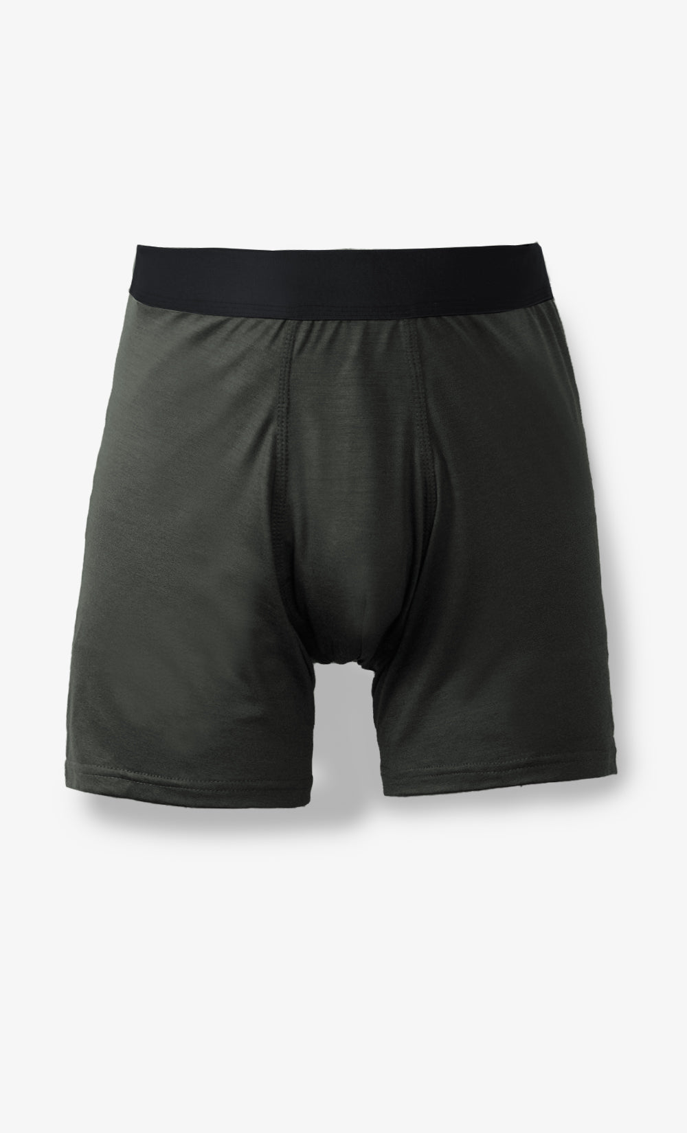 Ultra-soft 100% merino wool boxer shorts - Army Green