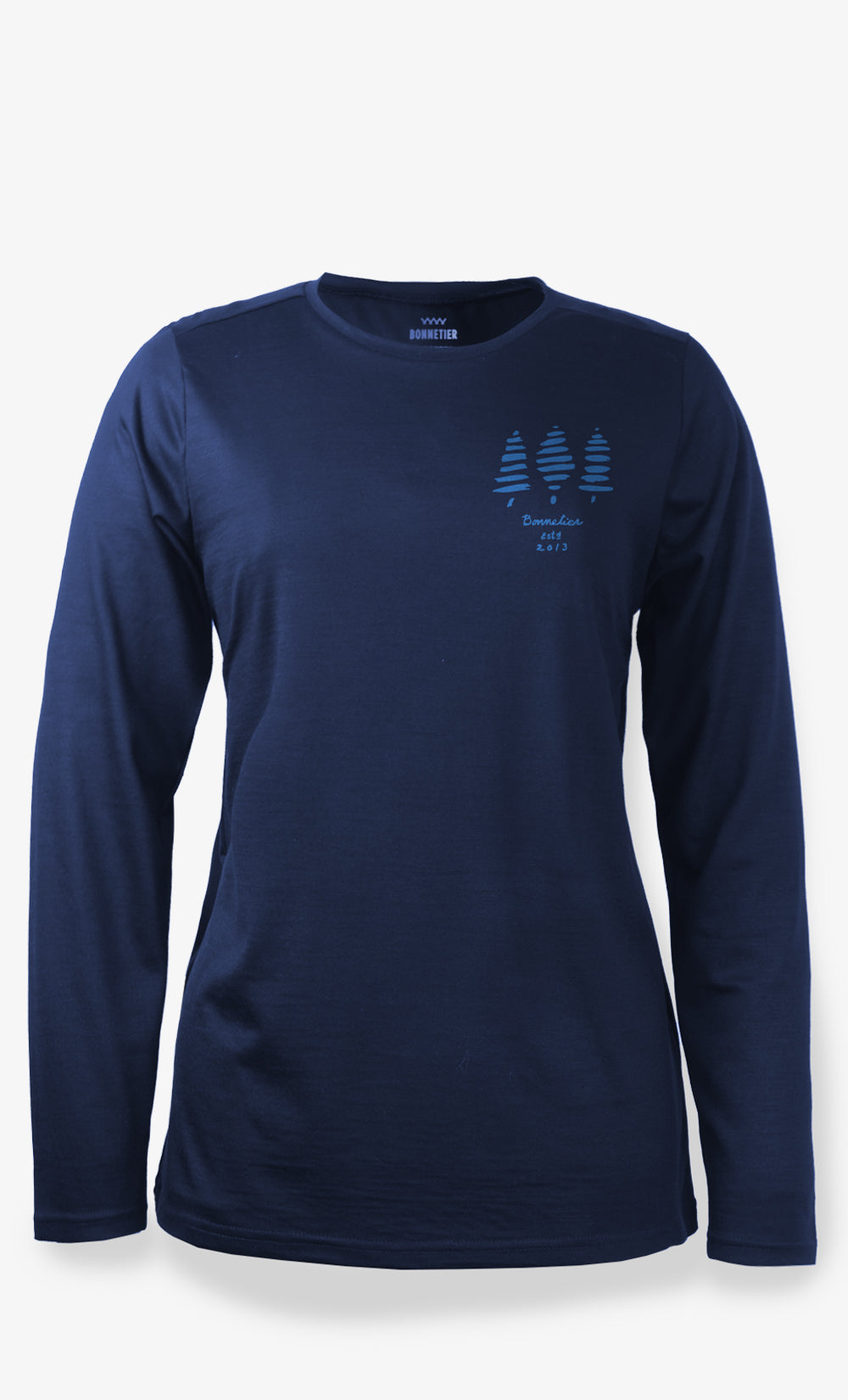 Manches Longues Mérino Stretchwool™ Femme Marine - Arbre 2013