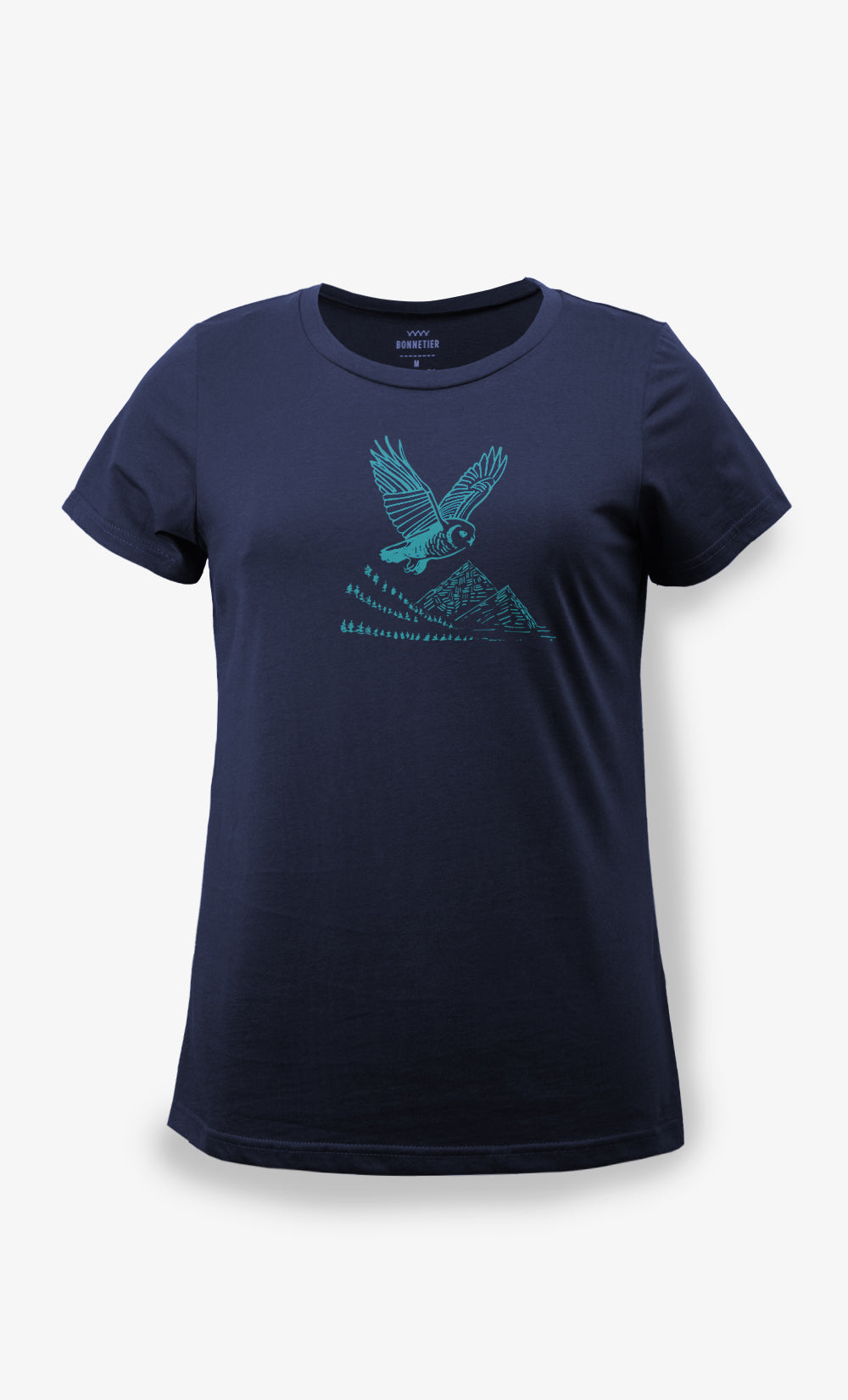 T-Shirt Femme couleur Marine - Chouette