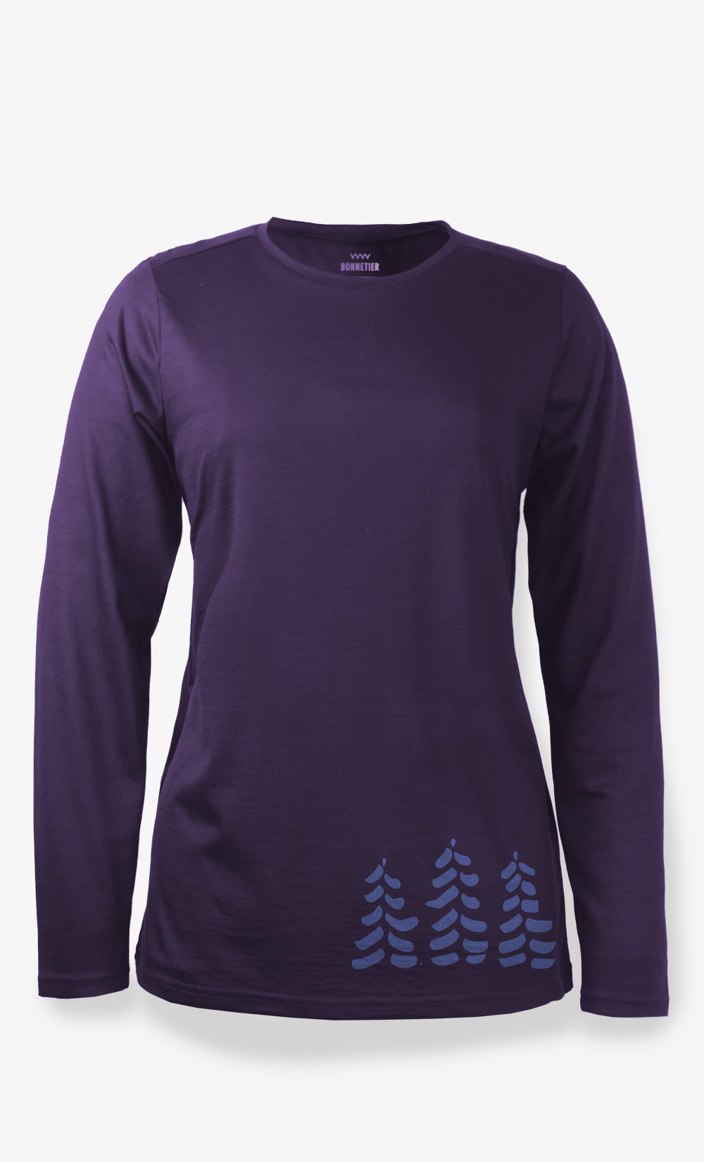 Long-sleeve Merino StretchWool™ Purple - Trois Sapin