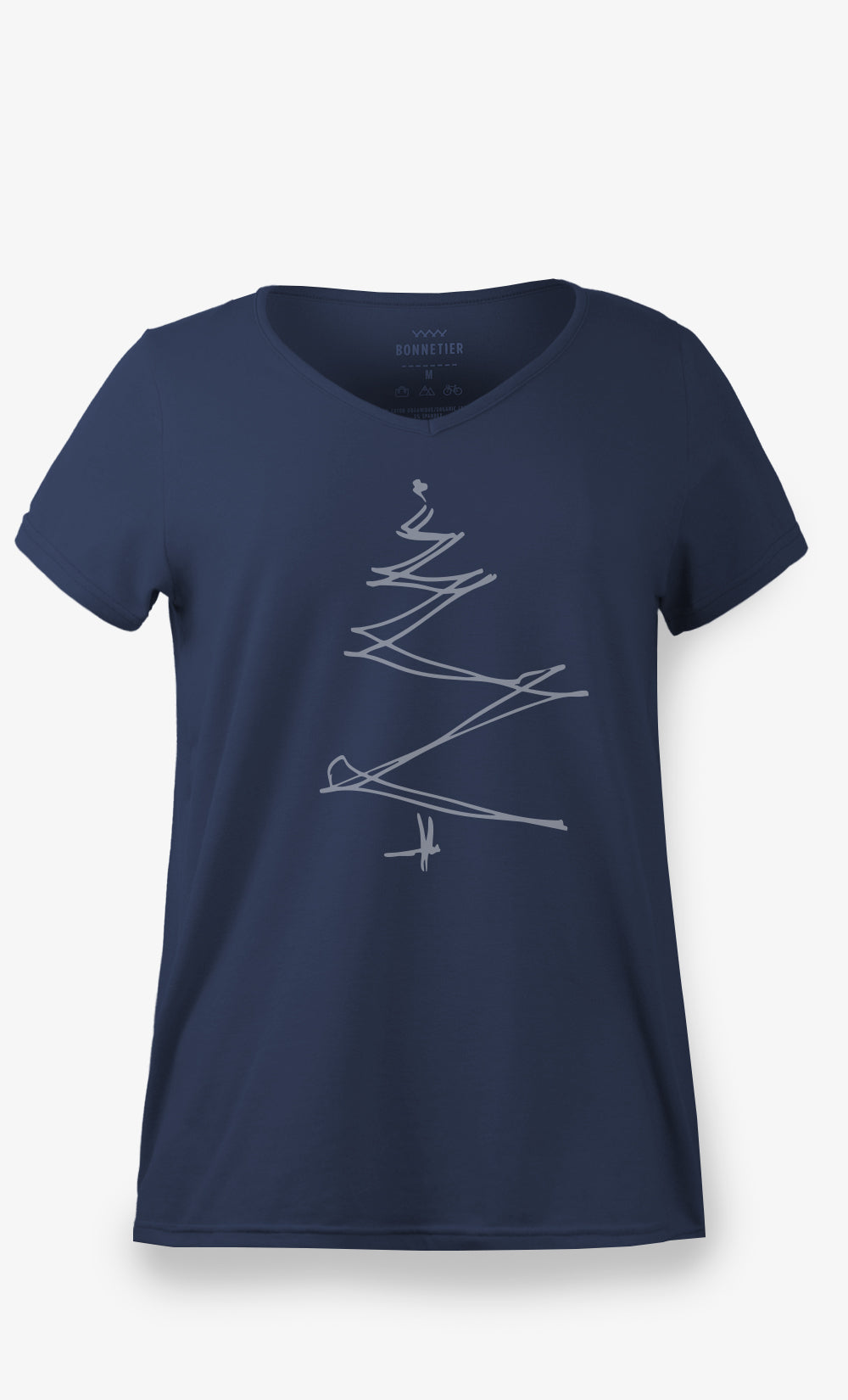 T-Shirt Femme Marine - Sapin
