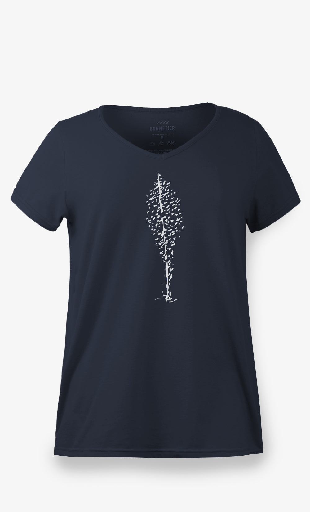 T-Shirt Femme couleur Noir - Arbre Feuille