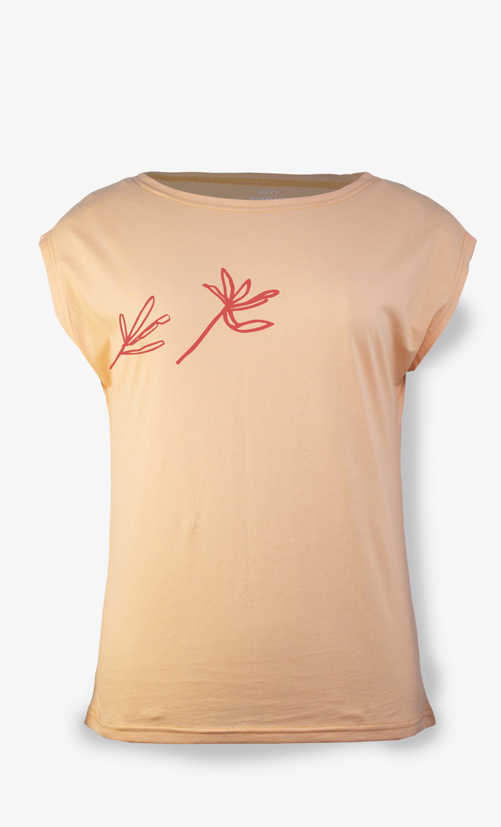 T-Shirt Femme Abricot - Asclepias