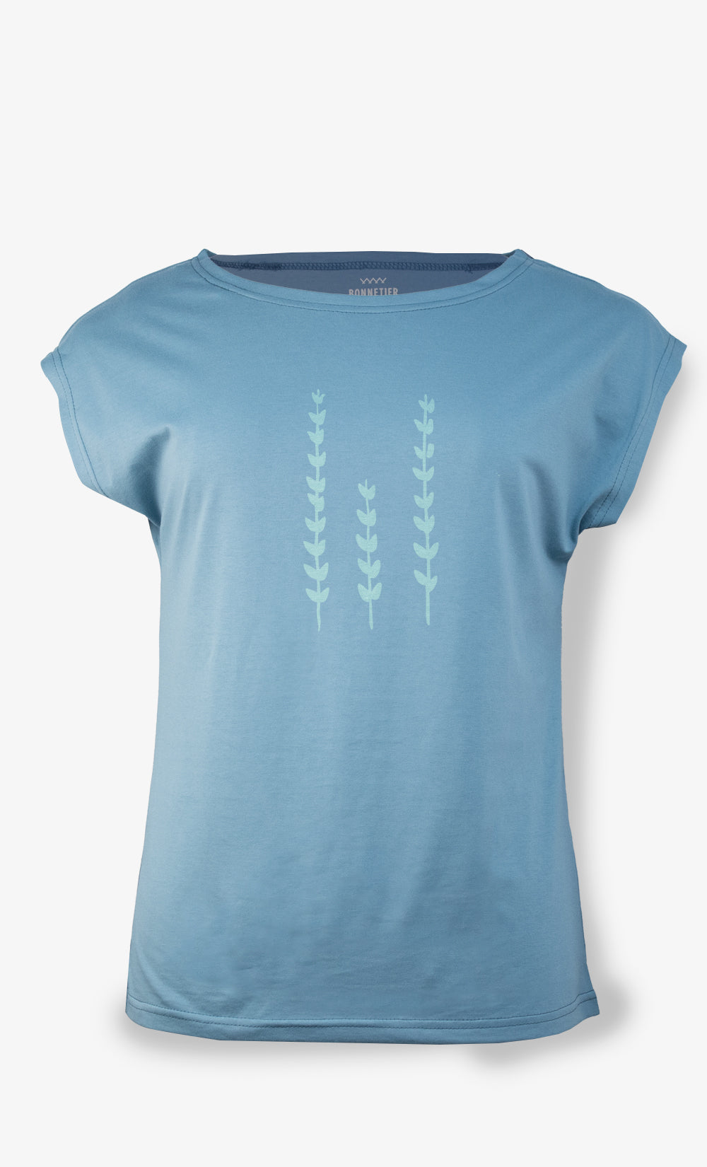 T-Shirt Femme turquoise - Herbe