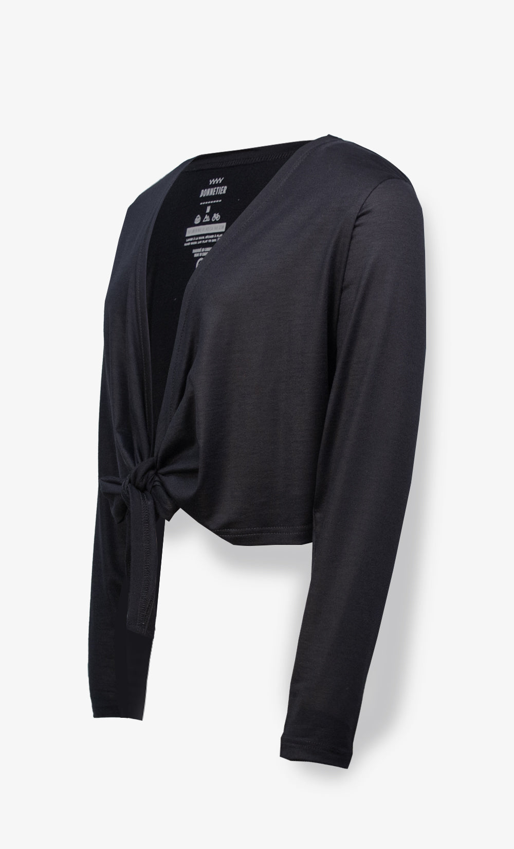 Par-Dessus à Manches Longues Mérino Stretchwool™ Femme Noir