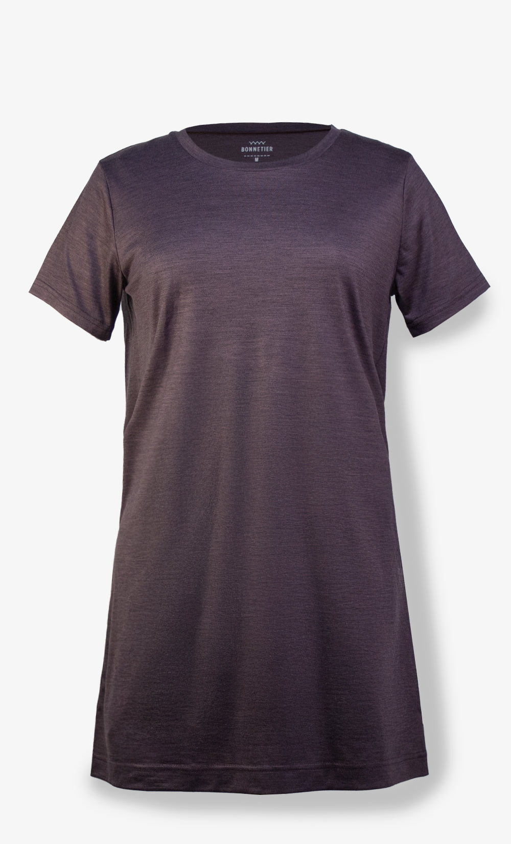 Robe Mérinos Aubergine Chiné - Latitude