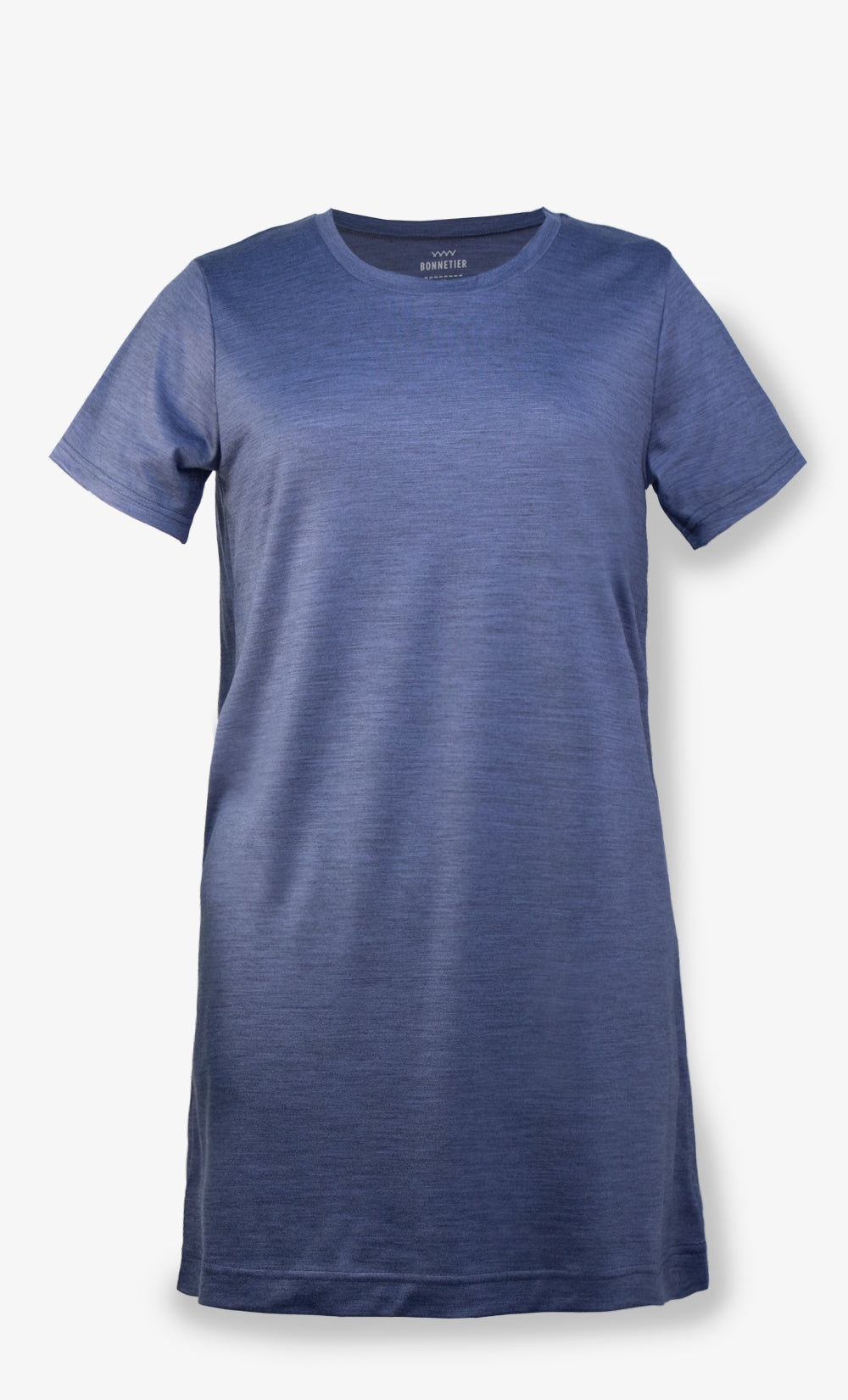 Robe Mérinos Bleu Gris Chiné - Latitude