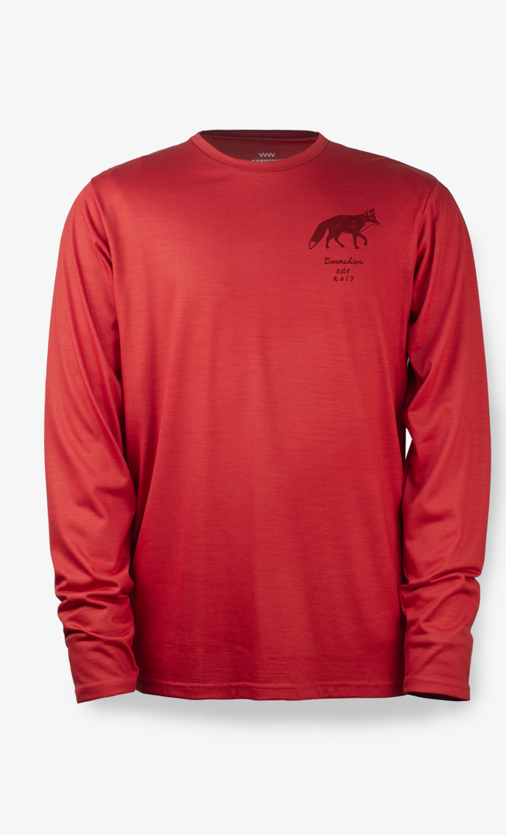 Manches Longues Mérinos Homme Techcrew Rouge - Renard