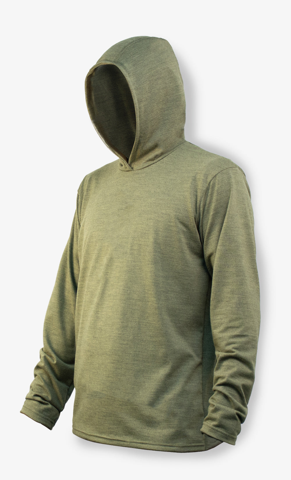 Capuchon Homme Mérinos Flannelle - Asperge