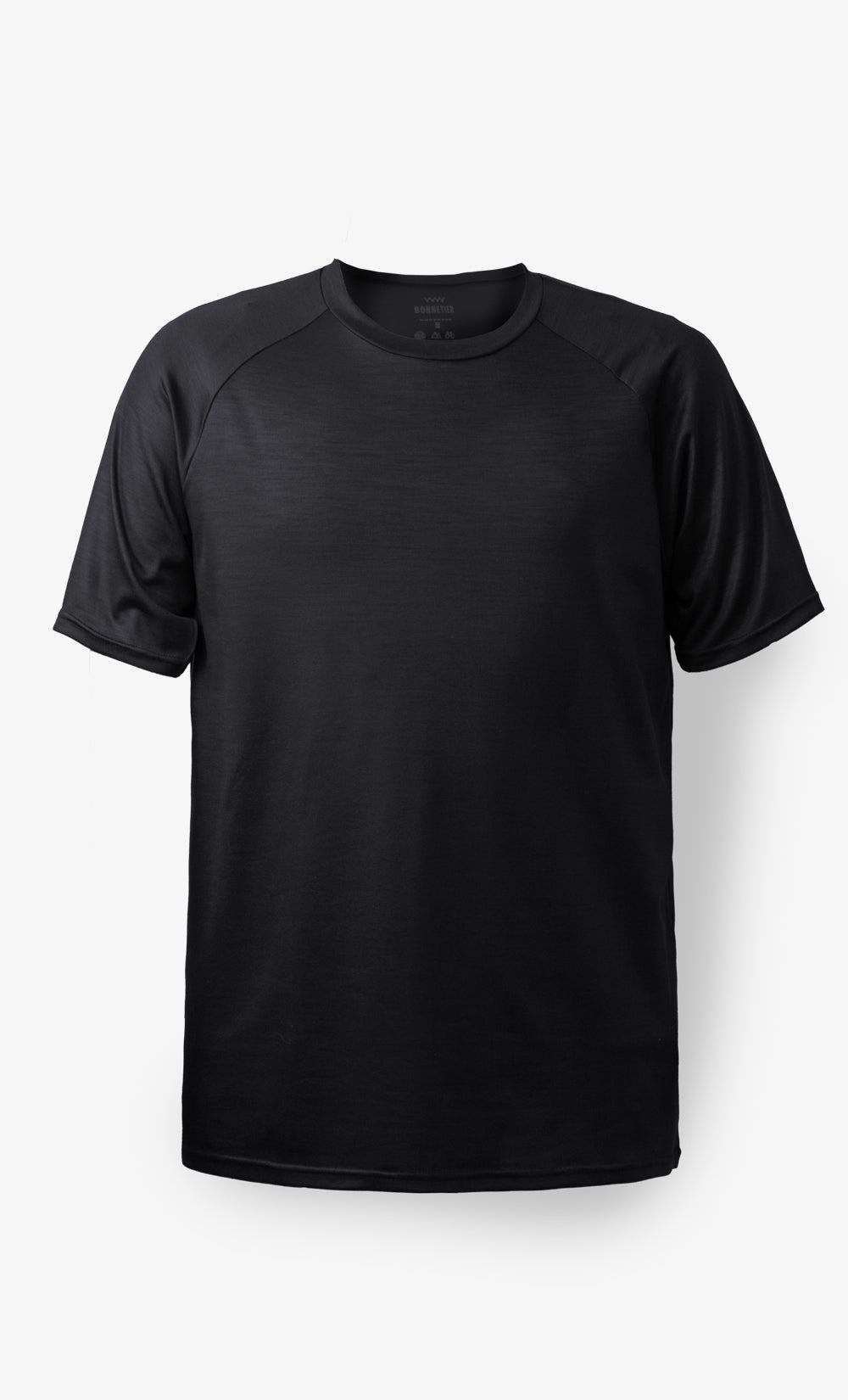 Men's Black Merino Stretchwool™ Raglan T-Shirt