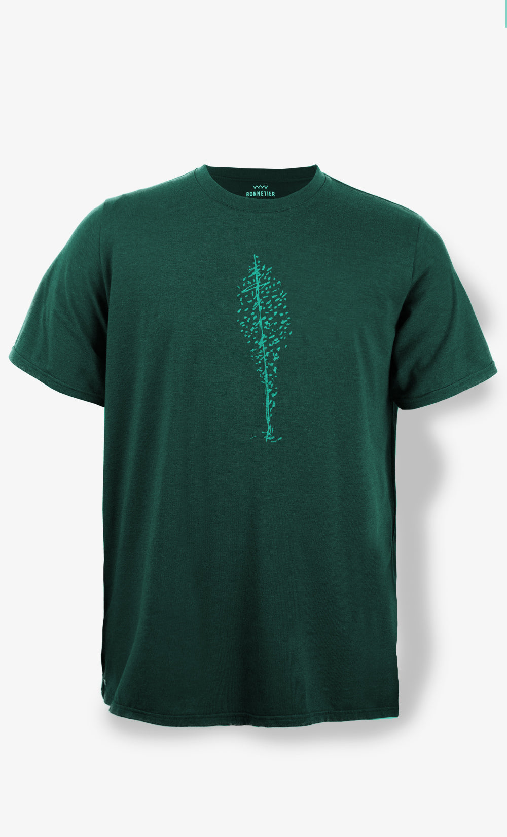 T-Shirt Homme Vert Foncé - Arbre Feuille