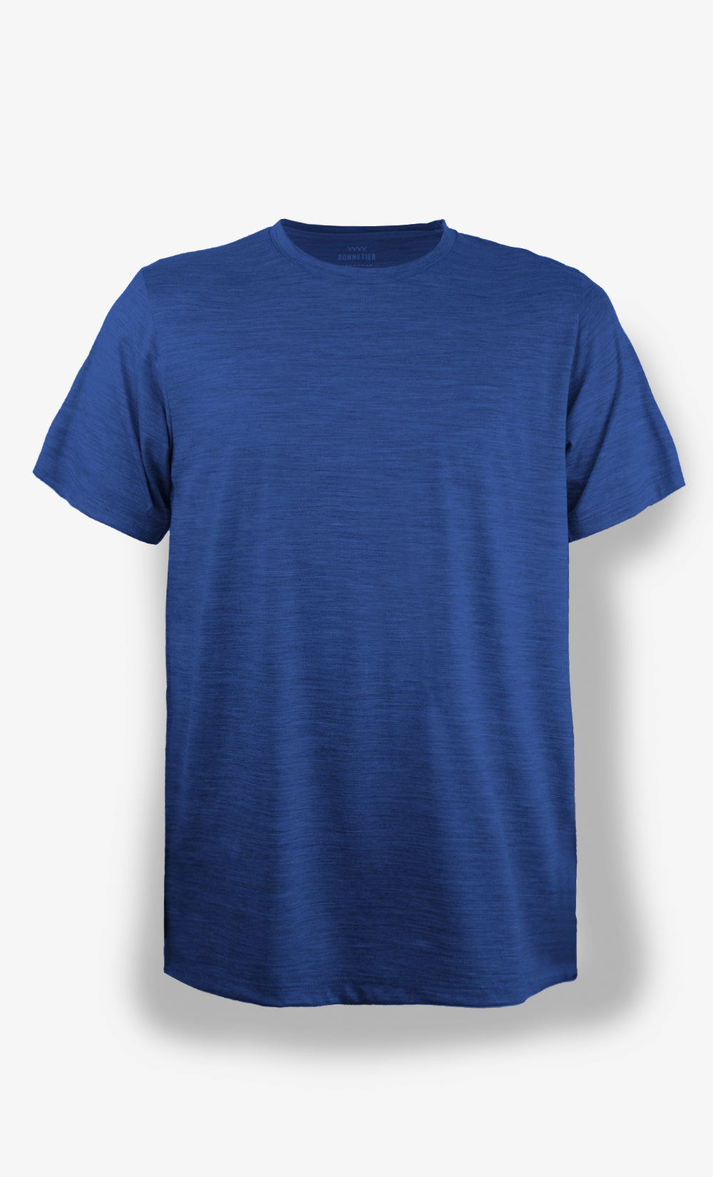 T-Shirt Mérinos Homme Bleu Chiné Ultra Léger