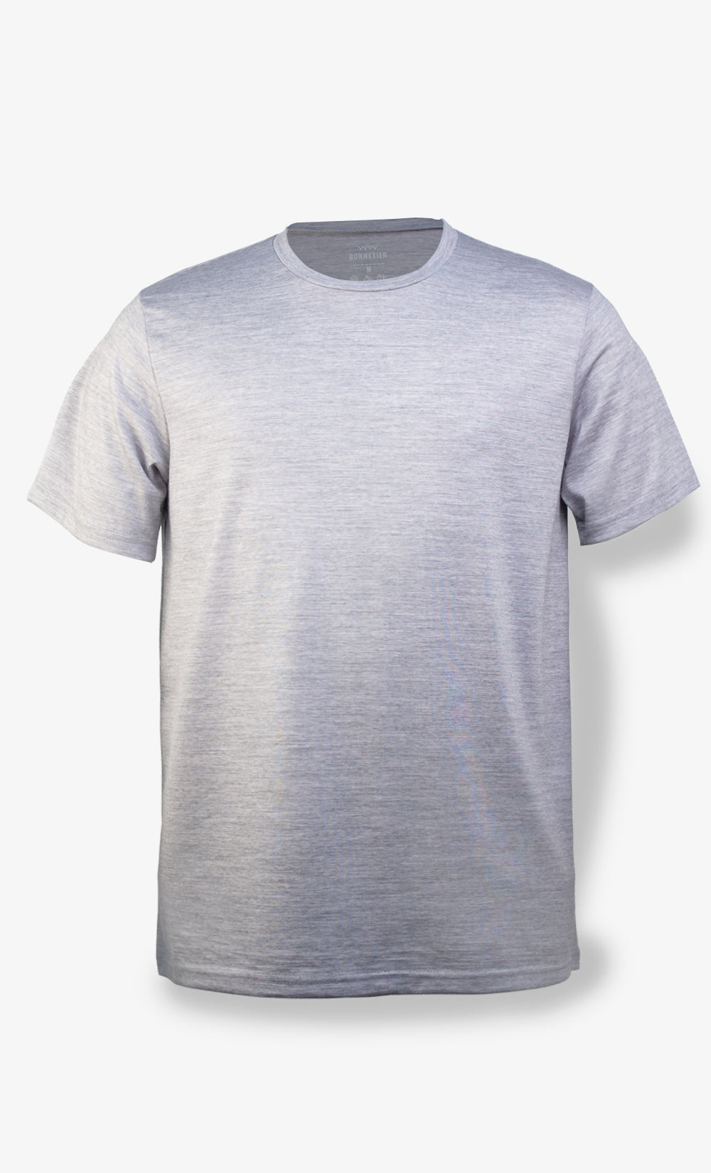 T-Shirt Mérinos Homme Gris Athlétique Ultra Léger
