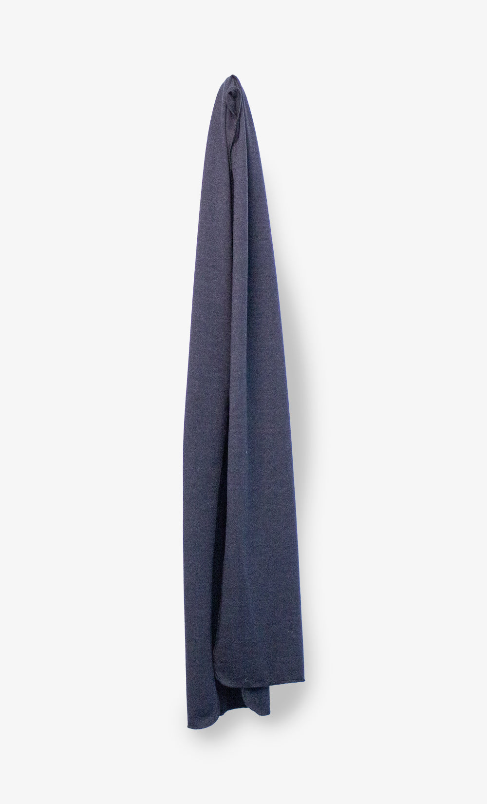 Foulard flanelle noir chiné en 100 % laine de mérinos BONNETIER fabriqué au Canada.